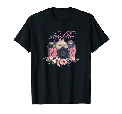 Storyteller Photographer Camera T-Shirt - Fun Novelty Design Men Women - T-Shirt, Sweatshirt, Hoodie