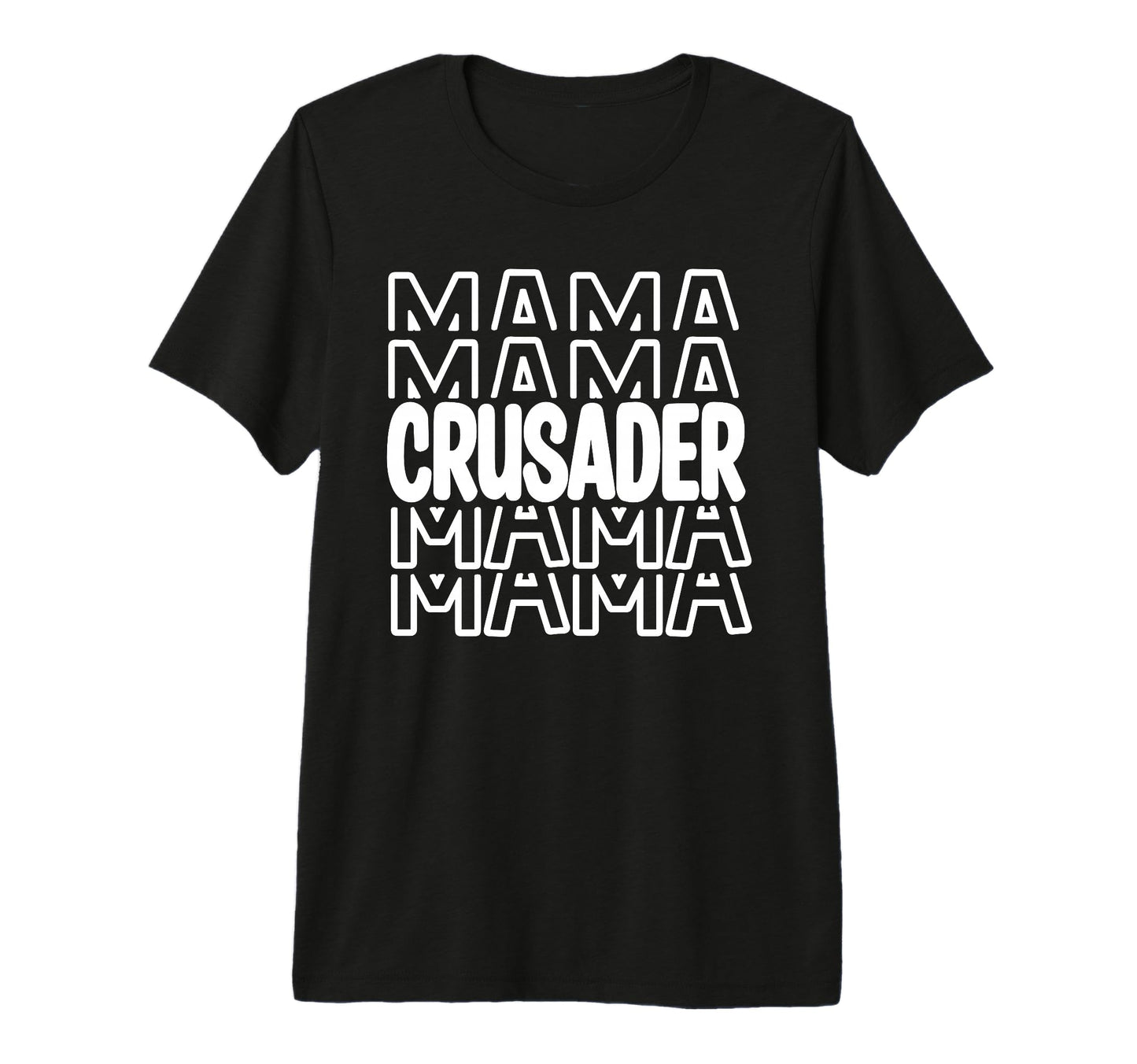 Crusader Mama School Mascot Mom Parent T-Shirt - Unique Graphic Men Women - T-Shirt, Sweatshirt, Hoodie