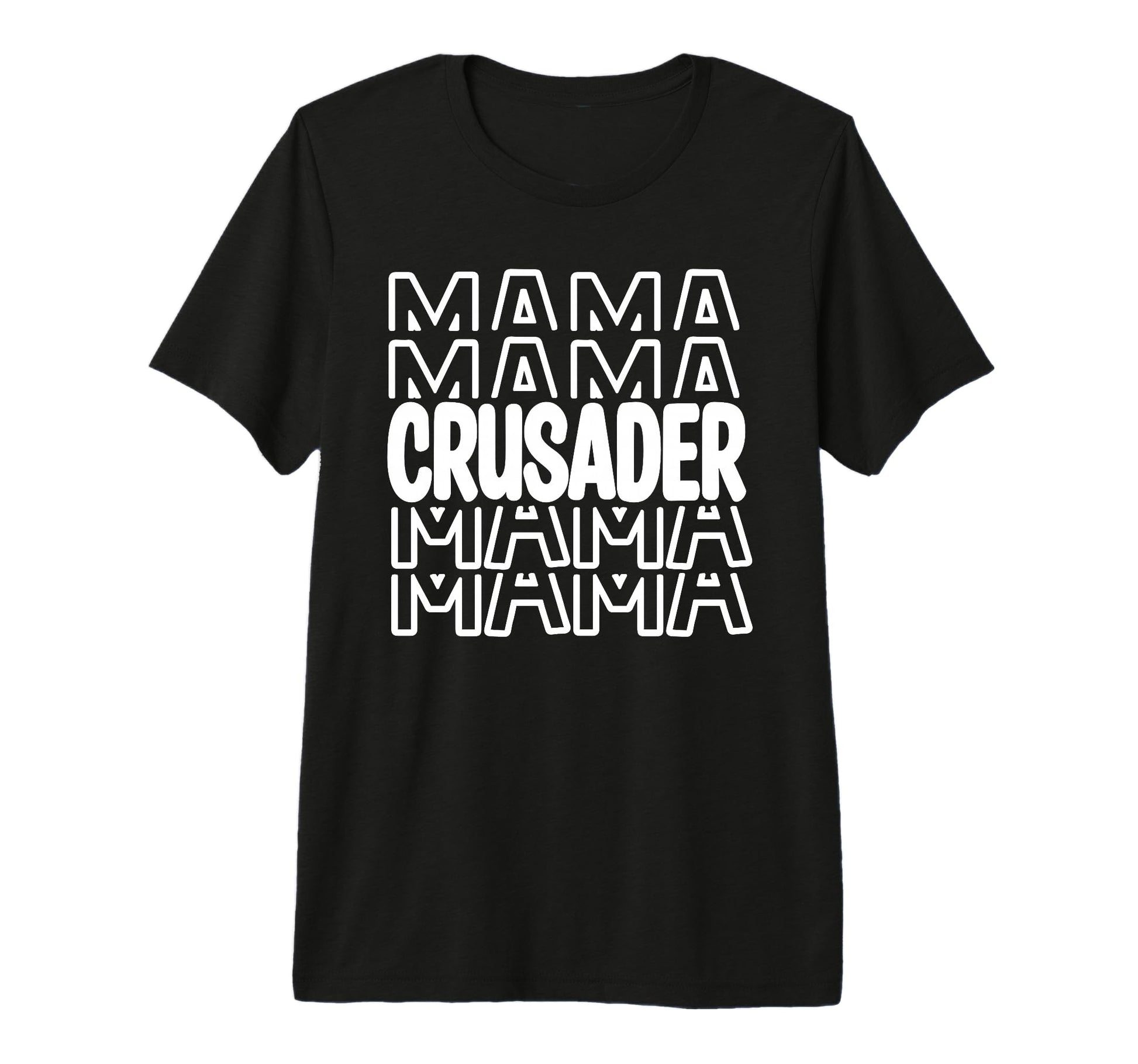 Crusader Mama School Mascot Mom Parent T-Shirt - Unique Graphic Men Women - T-Shirt, Sweatshirt, Hoodie