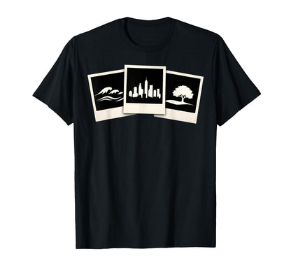 Photographer Collage Photography Day T-Shirt - Minimalist Print Unisex - T-Shirt, Sweatshirt, Hoodie