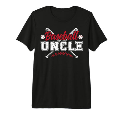 Mens Baseball Uncle Baseball Player Uncle T-Shirt - Graphic Print Unisex - T-Shirt, Sweatshirt, Hoodie