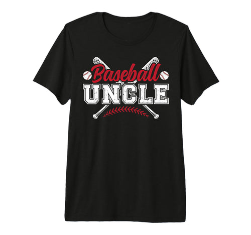 Mens Baseball Uncle Baseball Player Uncle T-Shirt - Graphic Print Unisex - T-Shirt, Sweatshirt, Hoodie