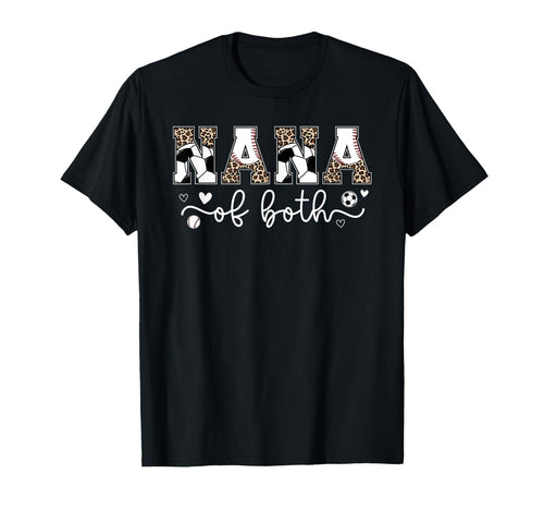 Nana Both Leopard Baseball Soccer Nana T-Shirt - Unique Graphic Unisex - T-Shirt, Sweatshirt, Hoodie