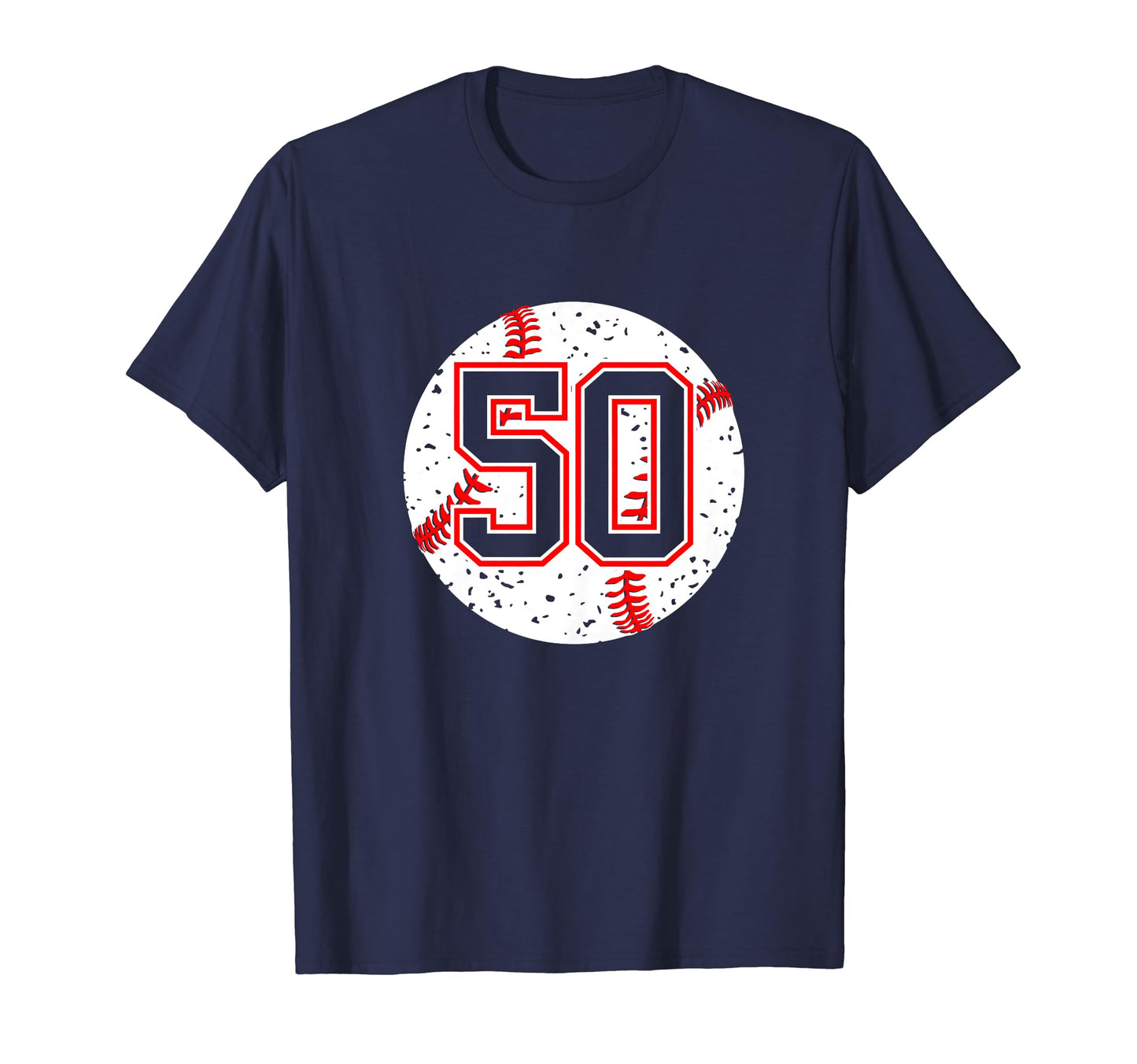 Baseball Number 50 Mom Show Support T-Shirt - Fun Novelty Design Unisex - T-Shirt, Sweatshirt, Hoodie