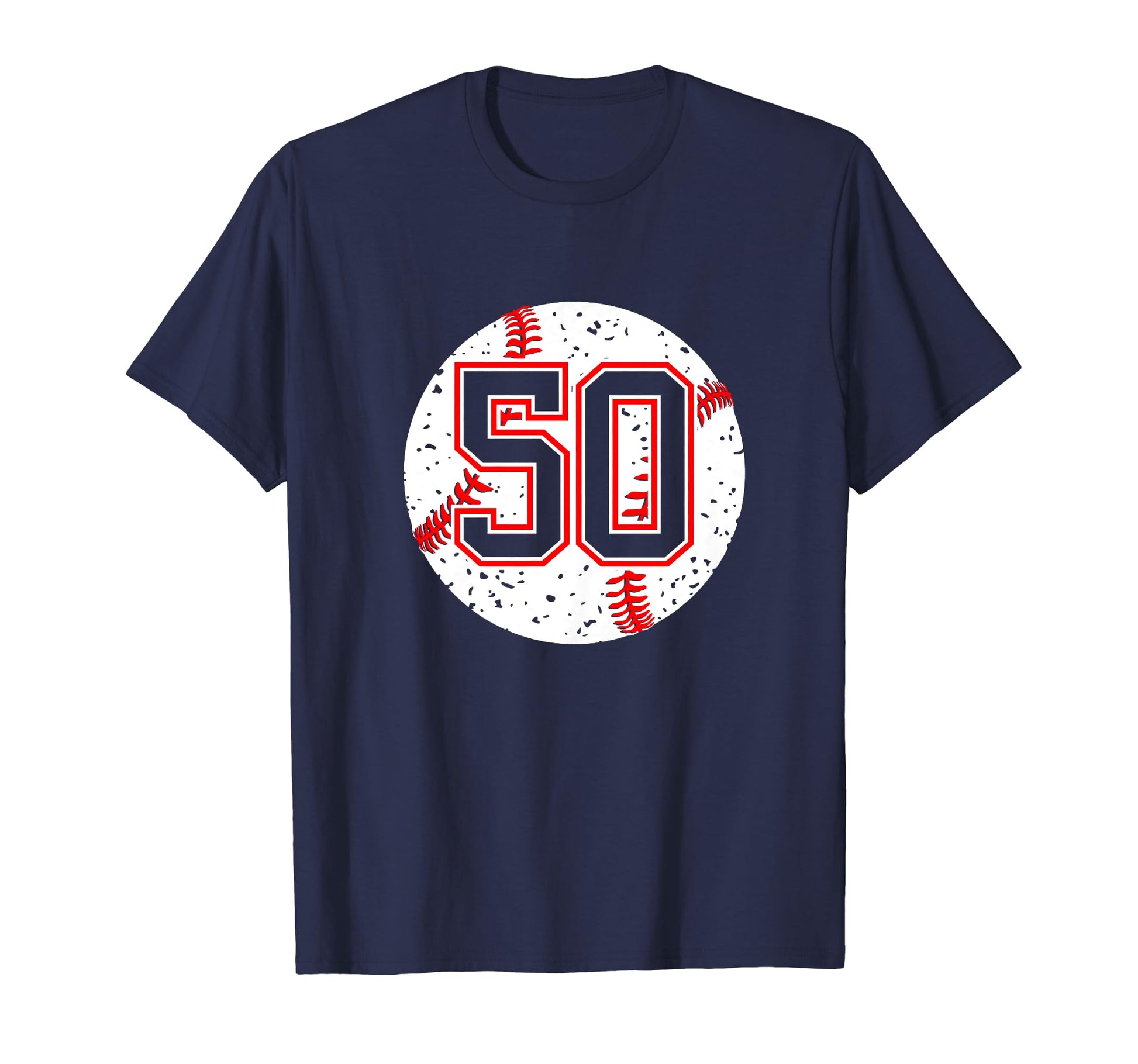 Baseball Number 50 Mom Show Support T-Shirt - Fun Novelty Design Unisex - T-Shirt, Sweatshirt, Hoodie