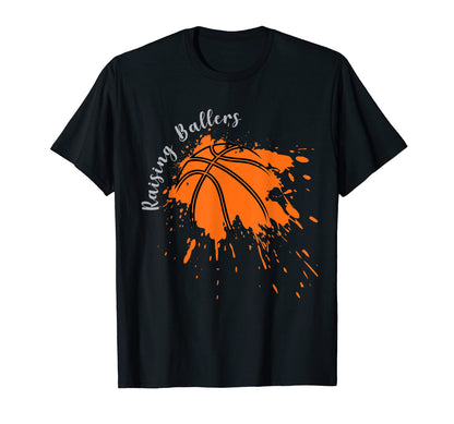 Raising Ballers Player Coach Mom Dad T-Shirt - Custom Art Print Unisex - T-Shirt, Sweatshirt, Hoodie