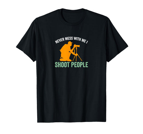 I Shoot People Photography Funny Camera T-Shirt - Graphic Print Unisex - T-Shirt, Sweatshirt, Hoodie