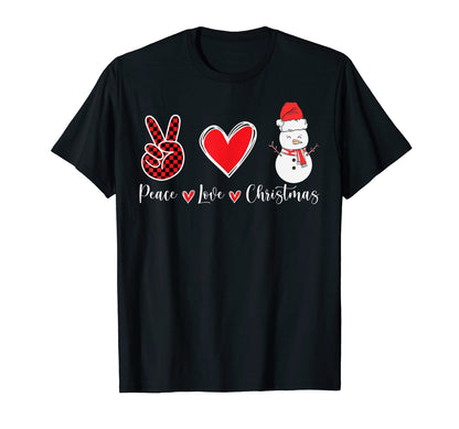 Peace Love Funny Snow T-Shirt - Fun Novelty Design for Adults - T-Shirt, Sweatshirt, Hoodie