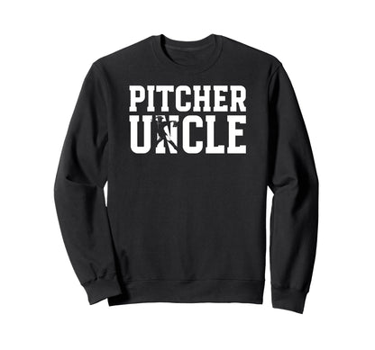 Baseball Pitcher Uncle Sweatshirt - Casual Everyday Wear Men Women - T-Shirt, Sweatshirt, Hoodie