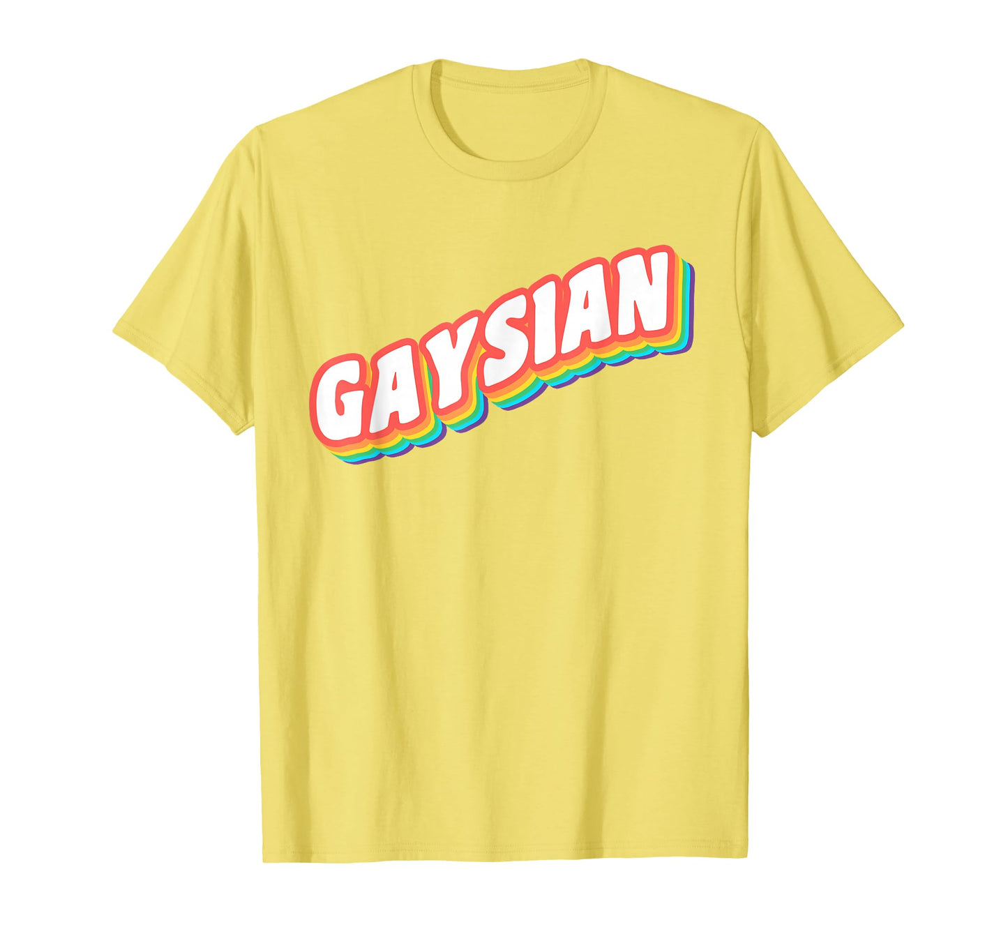 Gaysian Gay Asian Lgbt Pride Rainbow T-Shirt - Custom Art Print Unisex - T-Shirt, Sweatshirt, Hoodie