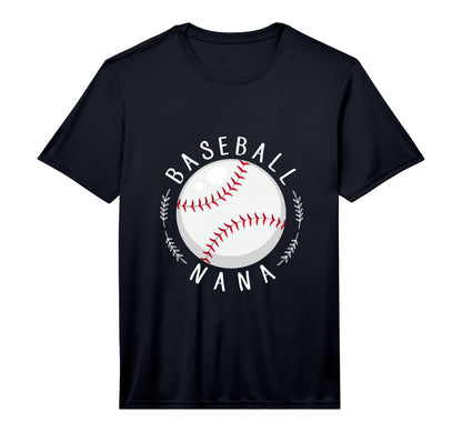 Baseball Nana Mothers Day Performance T-Shirt - Custom Art Print Men Women - T-Shirt, Sweatshirt, Hoodie