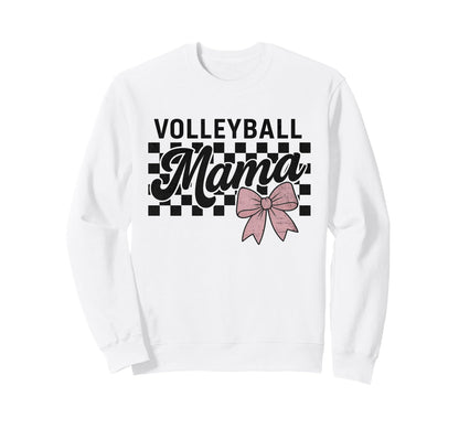 Volleyball Mama Mom Coquette Sweatshirt - Custom Art Print for Adults - T-Shirt, Sweatshirt, Hoodie