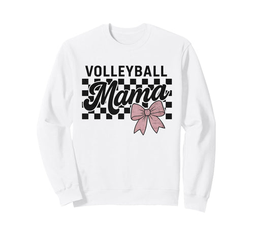 Volleyball Mama Mom Coquette Sweatshirt - Custom Art Print for Adults - T-Shirt, Sweatshirt, Hoodie