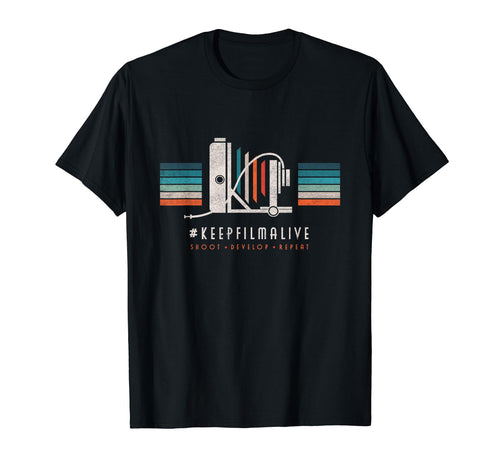 Large Format Field Camera Analog Film T-Shirt - Graphic Print Men Women - T-Shirt, Sweatshirt, Hoodie