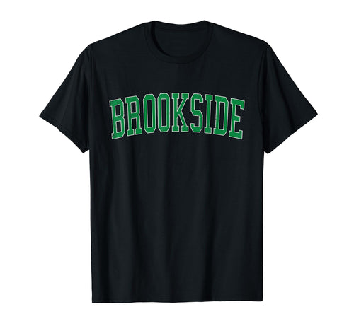 Brookside De Distressed Green Varsity T-Shirt - Graphic Print Unisex - T-Shirt, Sweatshirt, Hoodie