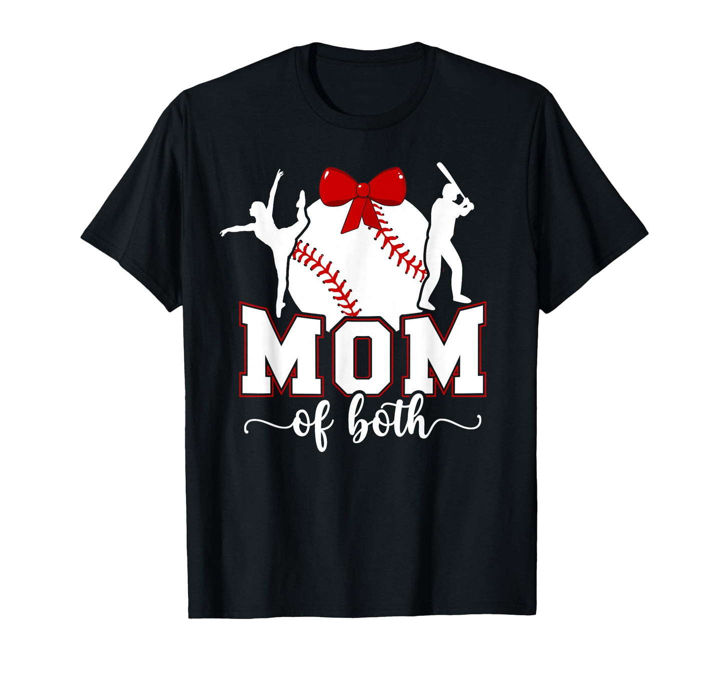 Mom Both Proud Baseball And Dance Mom T-Shirt - Unique Graphic Unisex - T-Shirt, Sweatshirt, Hoodie