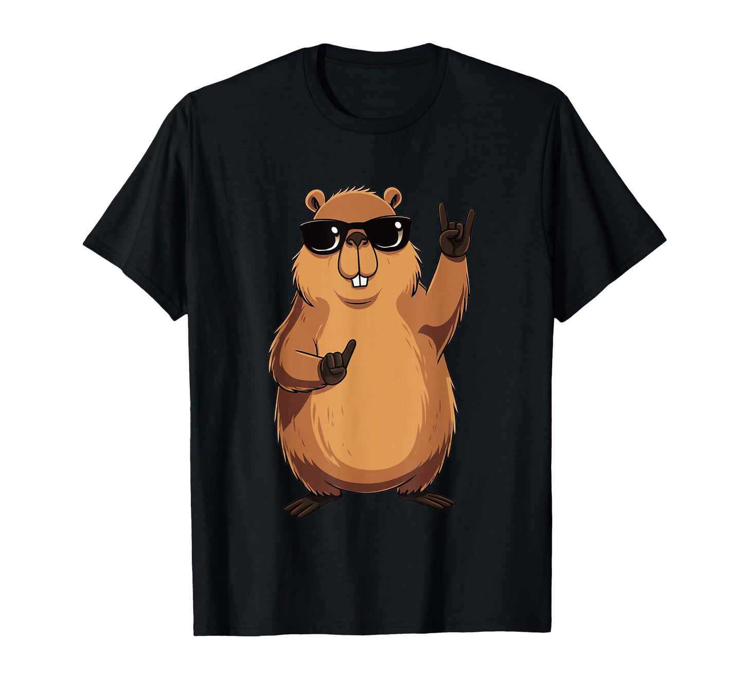 Beaver Funny Animal Cartoon Character T-Shirt - Aesthetic Graphic Unisex - T-Shirt, Sweatshirt, Hoodie