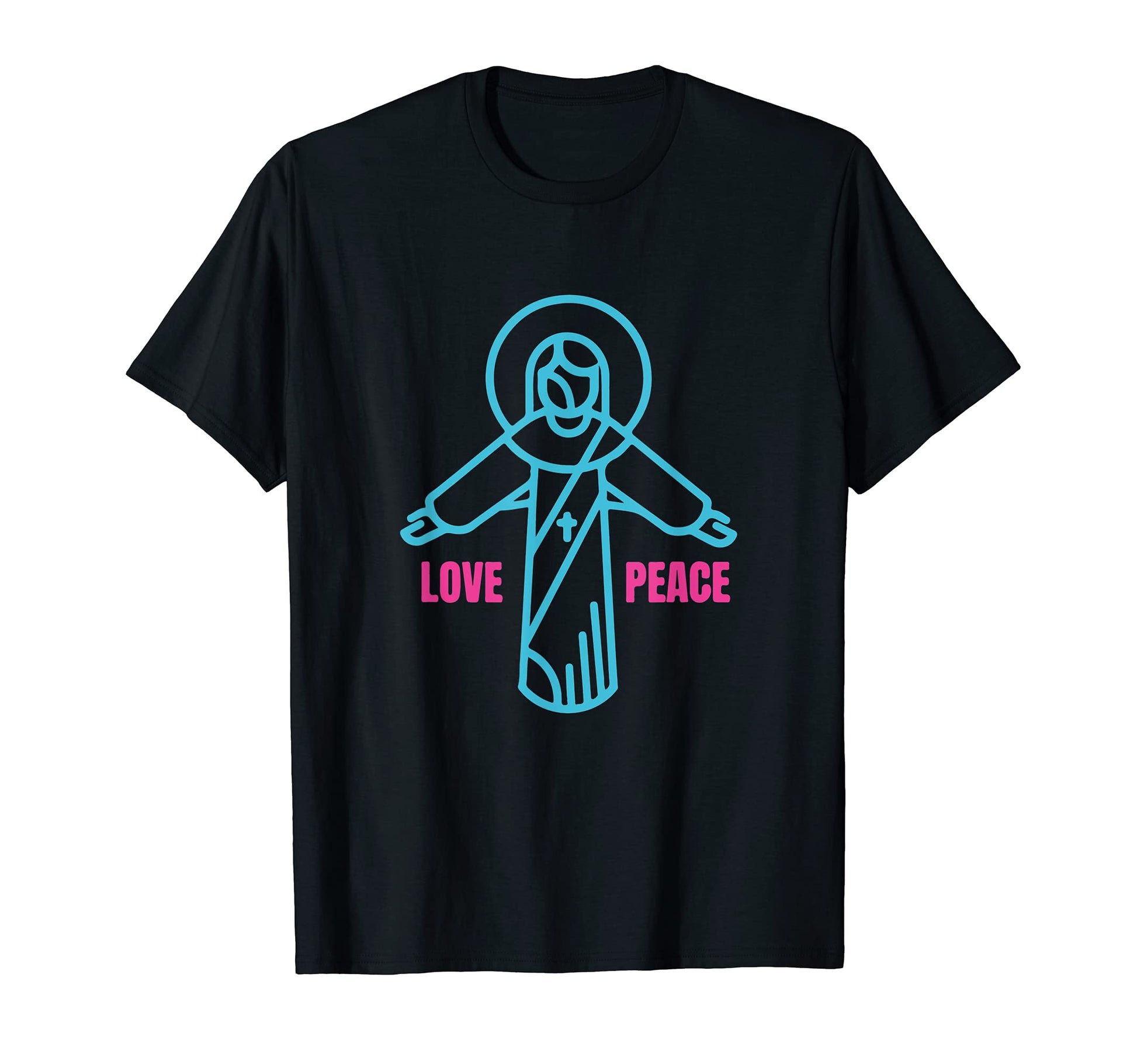 Jesus Christ Love And Peace Christian T-Shirt - Unique Graphic Unisex - T-Shirt, Sweatshirt, Hoodie