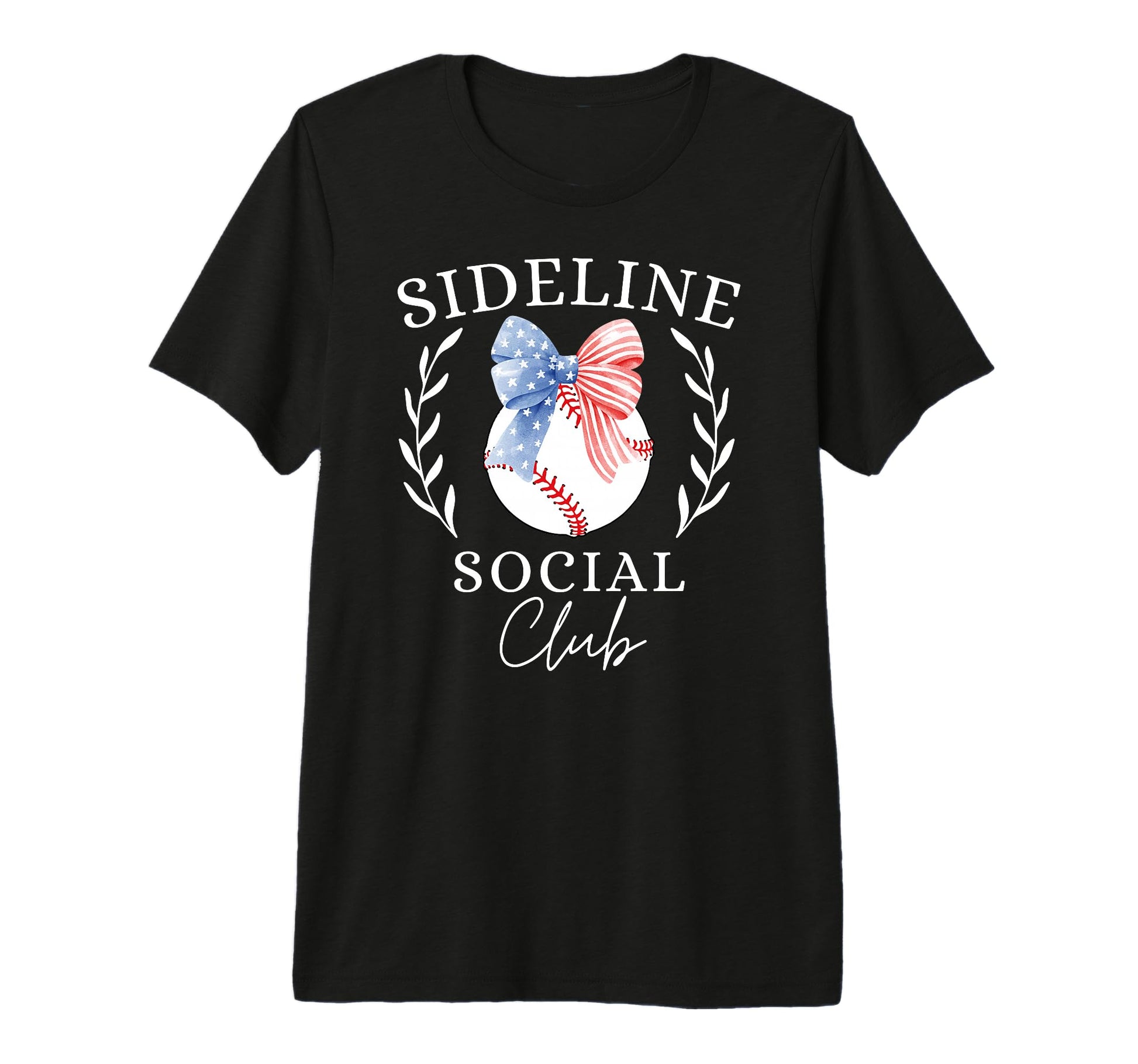 Sideline Social Club Coquette Baseball T-Shirt - Minimalist Print Unisex - T-Shirt, Sweatshirt, Hoodie