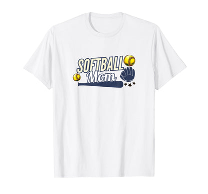Softball Mom Mothers Day Mom Game T-Shirt - Novelty Apparel for Adults - T-Shirt, Sweatshirt, Hoodie
