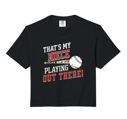 Thats My Niece Out There Baseball Aunt Hoodie - Trendy Graphic Men Women - T-Shirt, Sweatshirt, Hoodie