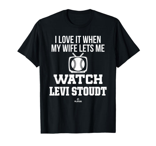 My Wife Lets Me Watch Levi Stoudt T-Shirt - Aesthetic Graphic Men Women - T-Shirt, Sweatshirt, Hoodie