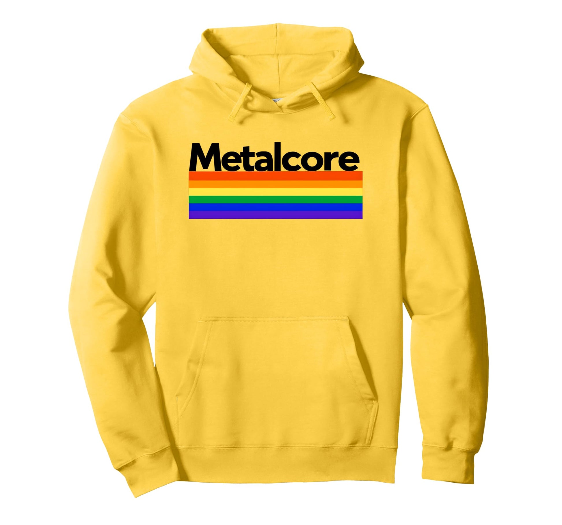 Metalcore Rainbow Hoodie - Minimalist Print Men Women - T-Shirt, Sweatshirt, Hoodie