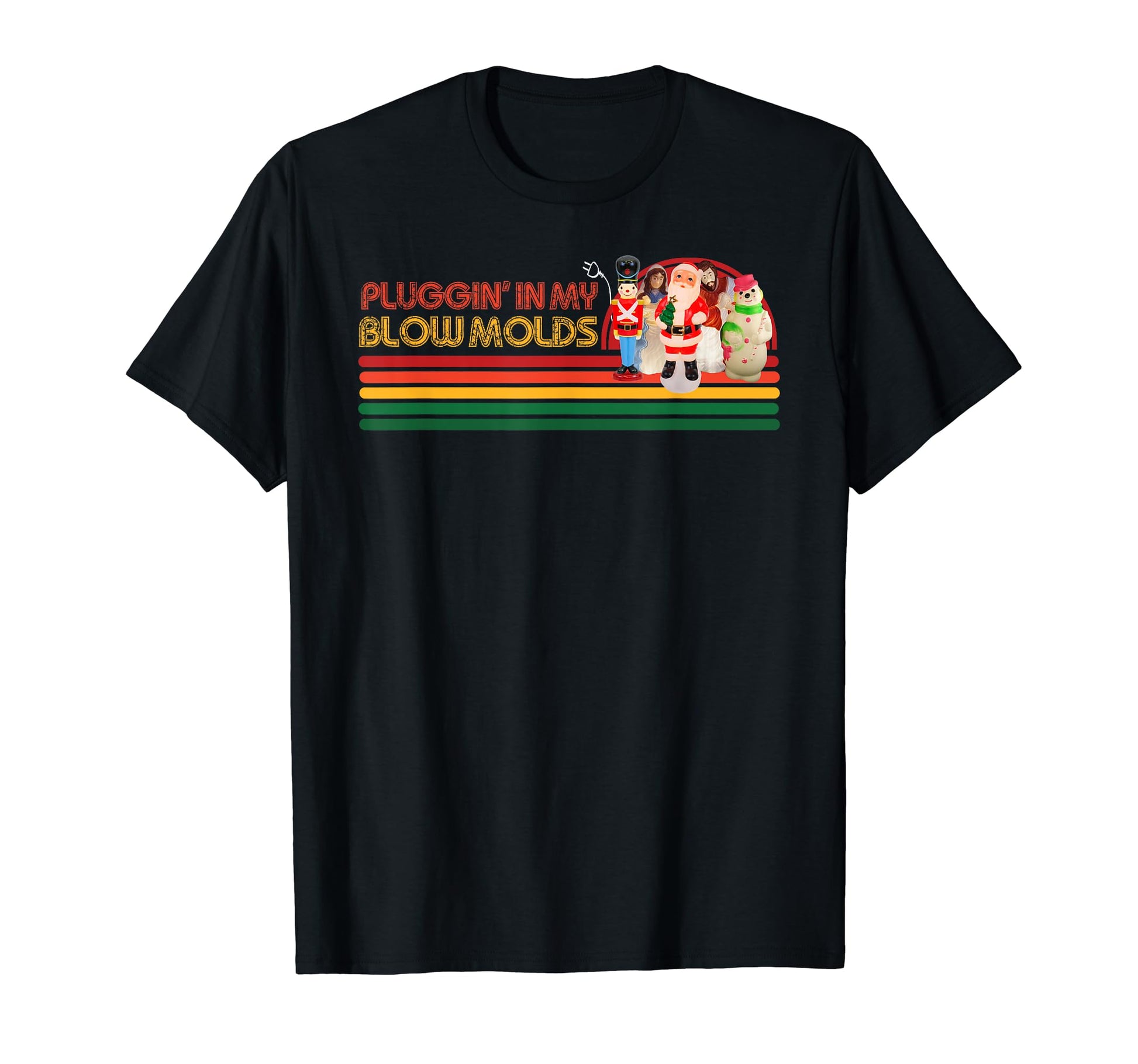 Pluggin My Blow Molds Stripes T-Shirt - Unique Graphic for Adults - T-Shirt, Sweatshirt, Hoodie