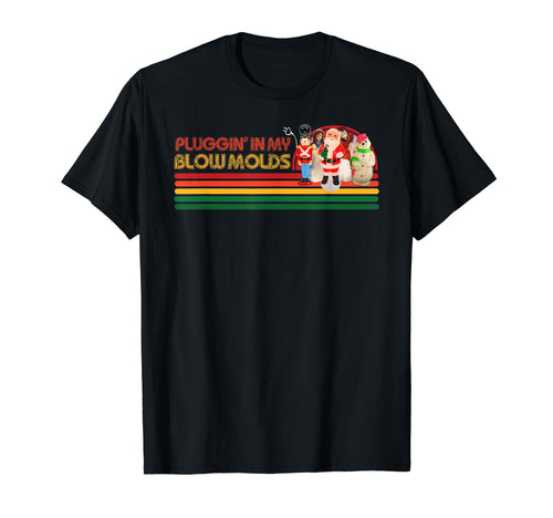 Pluggin My Blow Molds Stripes T-Shirt - Unique Graphic for Adults - T-Shirt, Sweatshirt, Hoodie
