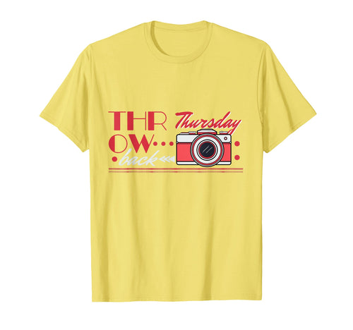 Throwback Camera Thursday Photography T-Shirt - Fun Novelty Design Unisex - T-Shirt, Sweatshirt, Hoodie