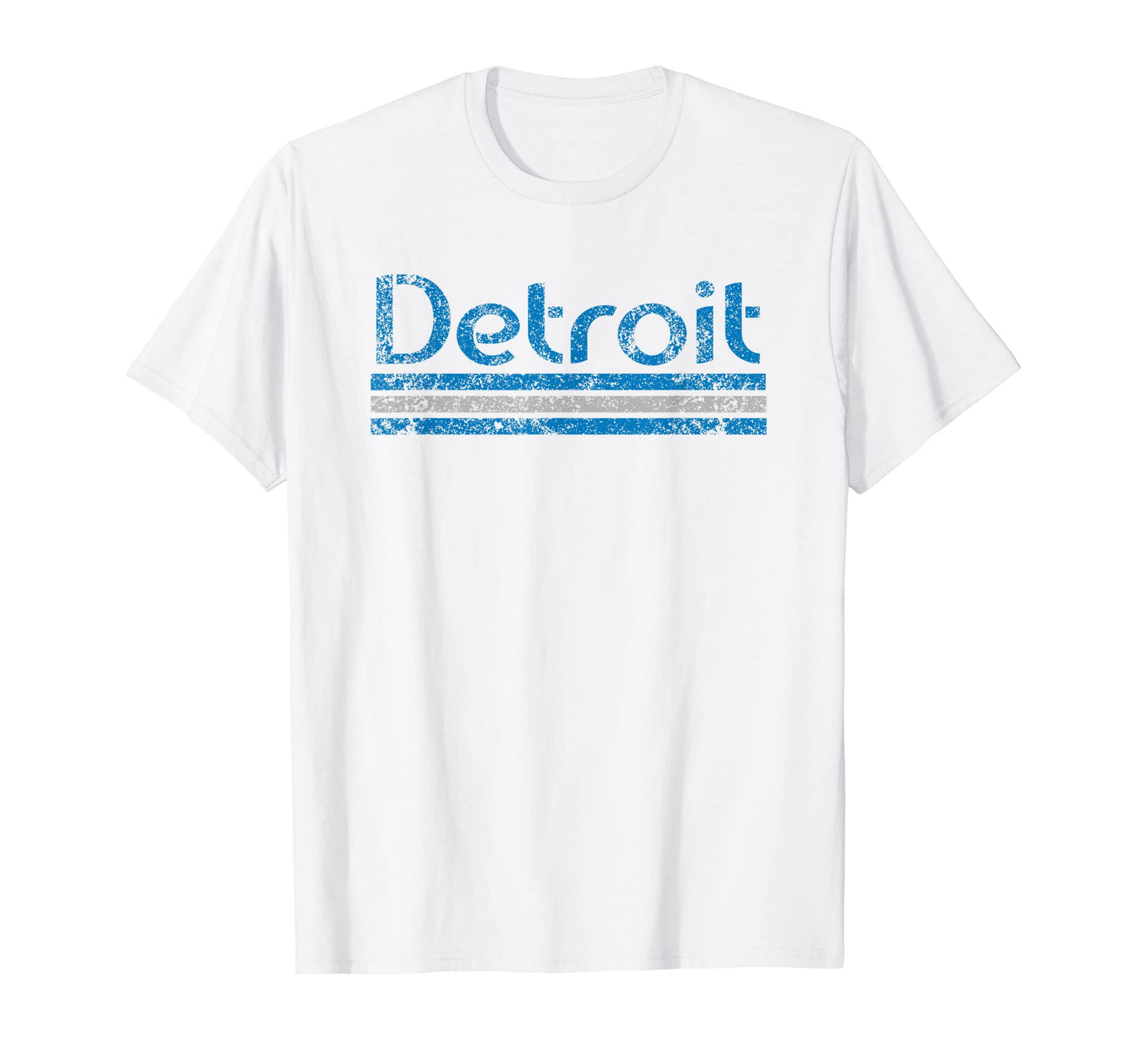 Detroit Michigan Weathered Stripe T-Shirt - Streetwear Style for Adults - T-Shirt, Sweatshirt, Hoodie