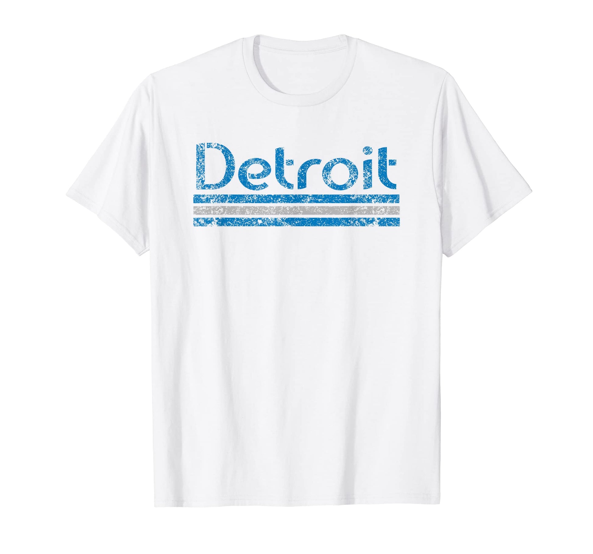 Detroit Michigan Weathered Stripe T-Shirt - Streetwear Style for Adults - T-Shirt, Sweatshirt, Hoodie