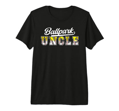 Mens Ballpark Uncle Baseball Softball Uncle T-Shirt - Graphic Print Unisex - T-Shirt, Sweatshirt, Hoodie
