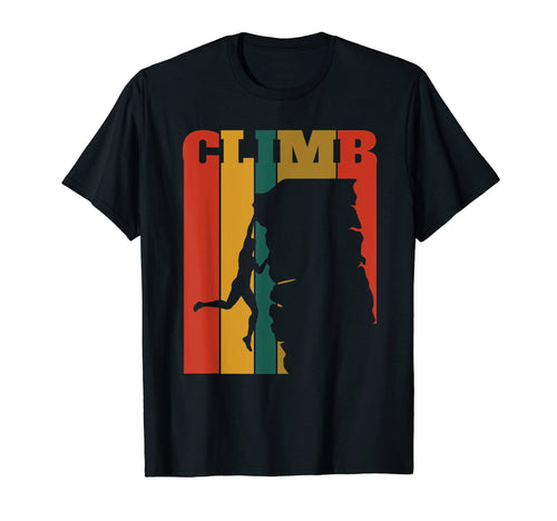 Striped Rock Climbing T-Shirt - Trendy Graphic Men Women - T-Shirt, Sweatshirt, Hoodie