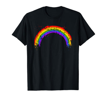 Minimalist Gay Pride Lgbtq Rainbow T-Shirt - Casual Everyday Wear Unisex - T-Shirt, Sweatshirt, Hoodie