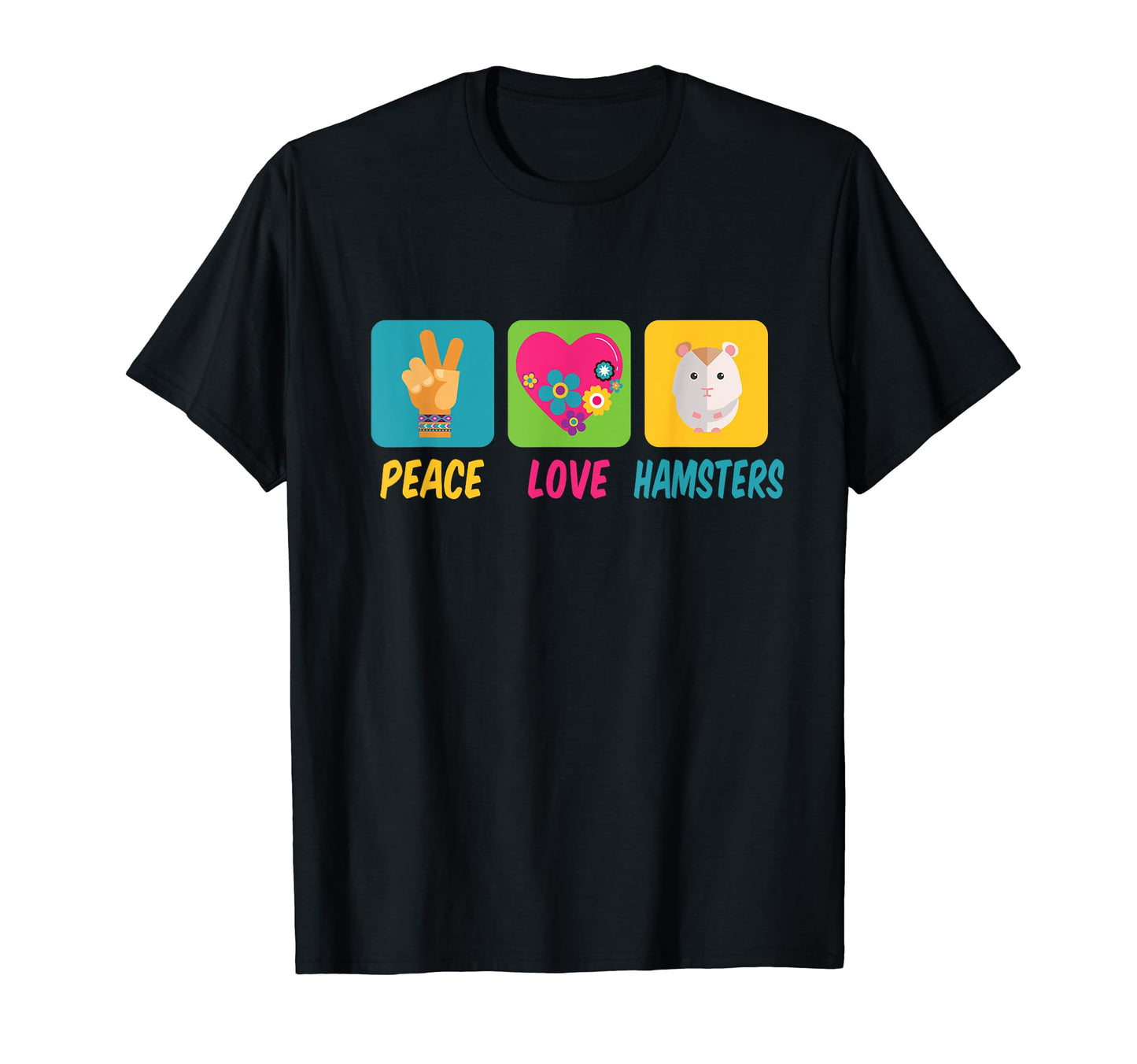 Hamsters Love And Peace T-Shirt - Streetwear Style Men Women - T-Shirt, Sweatshirt, Hoodie