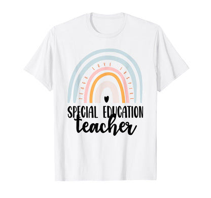 Special Education Sped Boho Rainbow T-Shirt - Trendy Graphic Unisex - T-Shirt, Sweatshirt, Hoodie