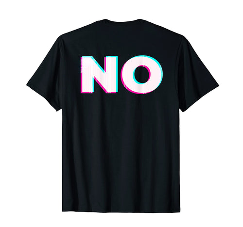 Pessimistic Pastel Goth Glitch No Sad Back T-Shirt - Unique Graphic Unisex - T-Shirt, Sweatshirt, Hoodie
