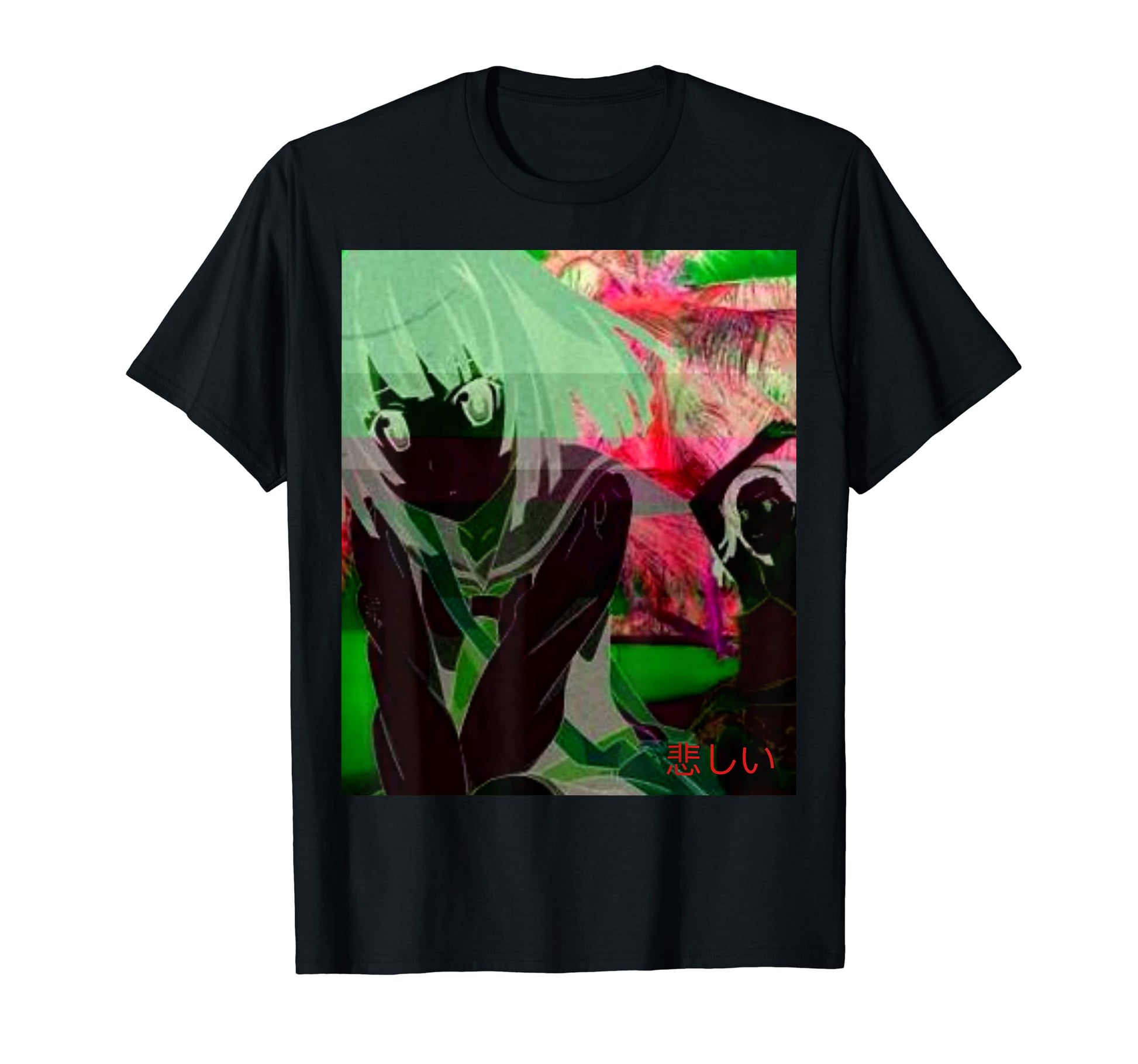 Anime Japanese Vaporwave Glitch T-Shirt - Casual Everyday Wear Men Women - T-Shirt, Sweatshirt, Hoodie