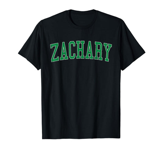 Zachary La Distressed Green Varsity T-Shirt - Streetwear Style Unisex - T-Shirt, Sweatshirt, Hoodie