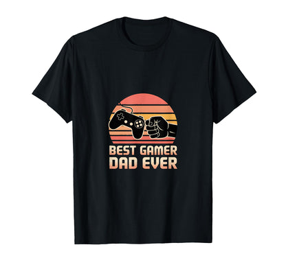 Best Gamer Dad Ever Video Game Player T-Shirt - Fun Novelty Design Unisex - T-Shirt, Sweatshirt, Hoodie