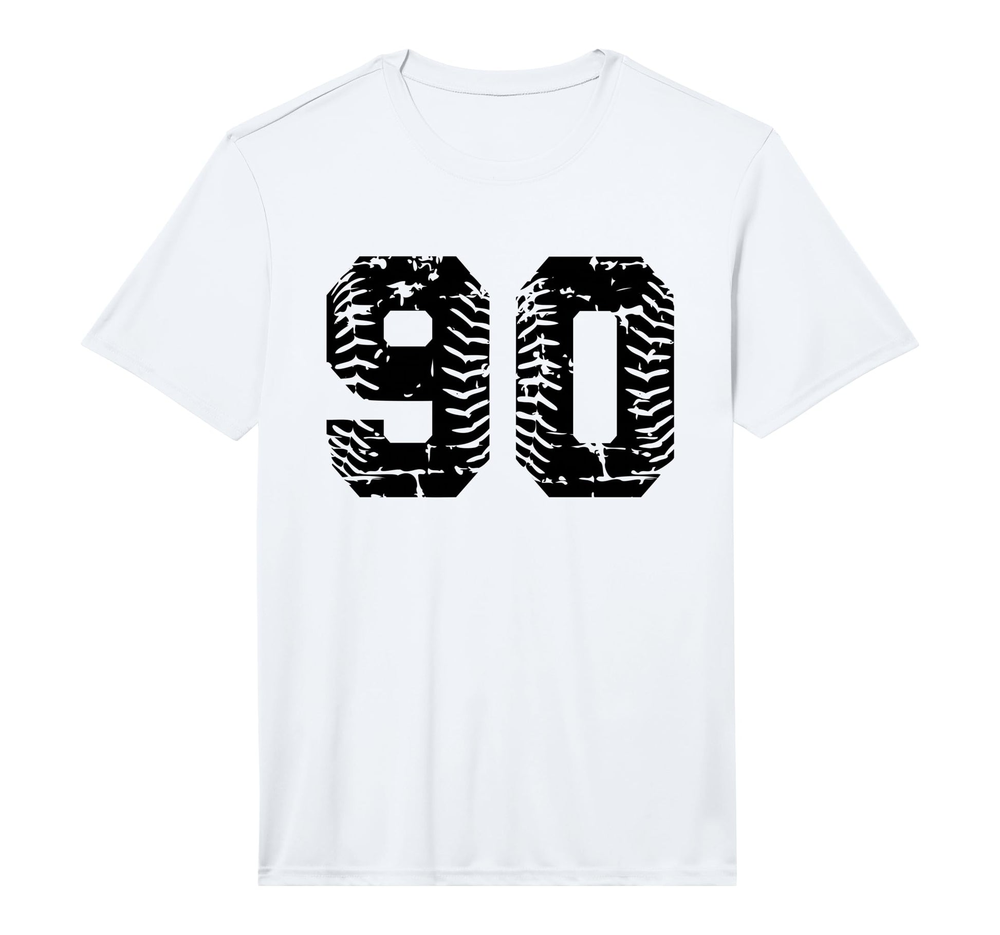 Number 90 Softball Baseball Black T-Shirt - Unique Graphic Men Women - T-Shirt, Sweatshirt, Hoodie