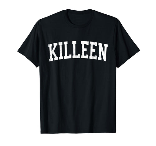Killeen Tx Distressed White Varsity T-Shirt - Minimalist Print Unisex - T-Shirt, Sweatshirt, Hoodie