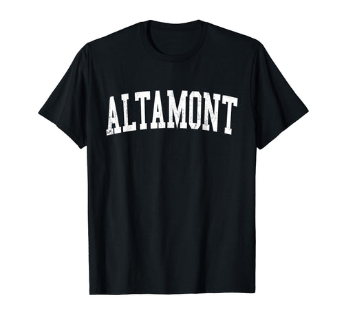 Altamont Or Distressed White Varsity T-Shirt - Casual Everyday Wear Unisex - T-Shirt, Sweatshirt, Hoodie