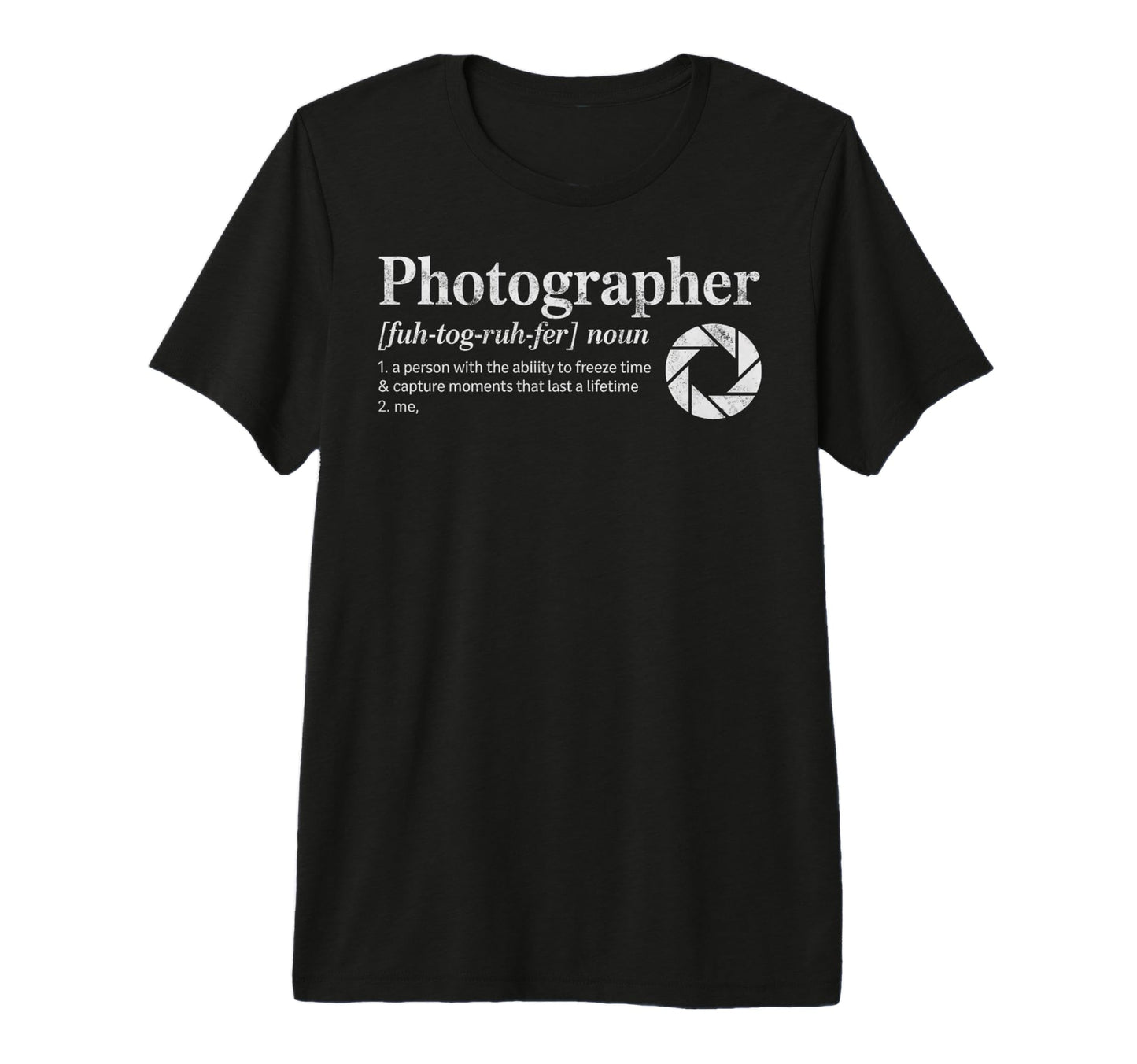 Photographer Definition Photography T-Shirt - Trendy Graphic for Adults - T-Shirt, Sweatshirt, Hoodie