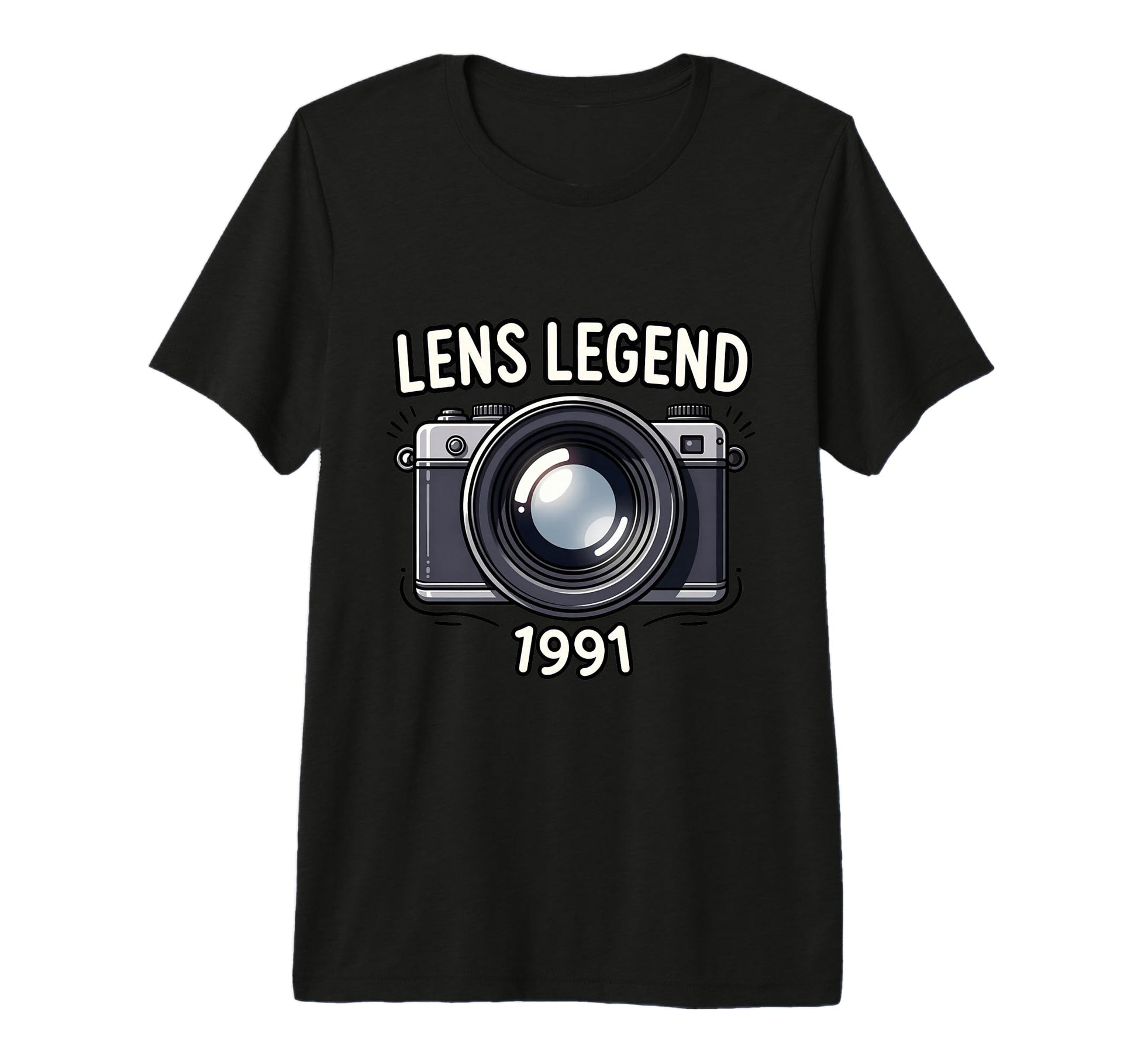 Camera Photography Enthusiast 1991 T-Shirt - Fun Novelty Design Men Women - T-Shirt, Sweatshirt, Hoodie