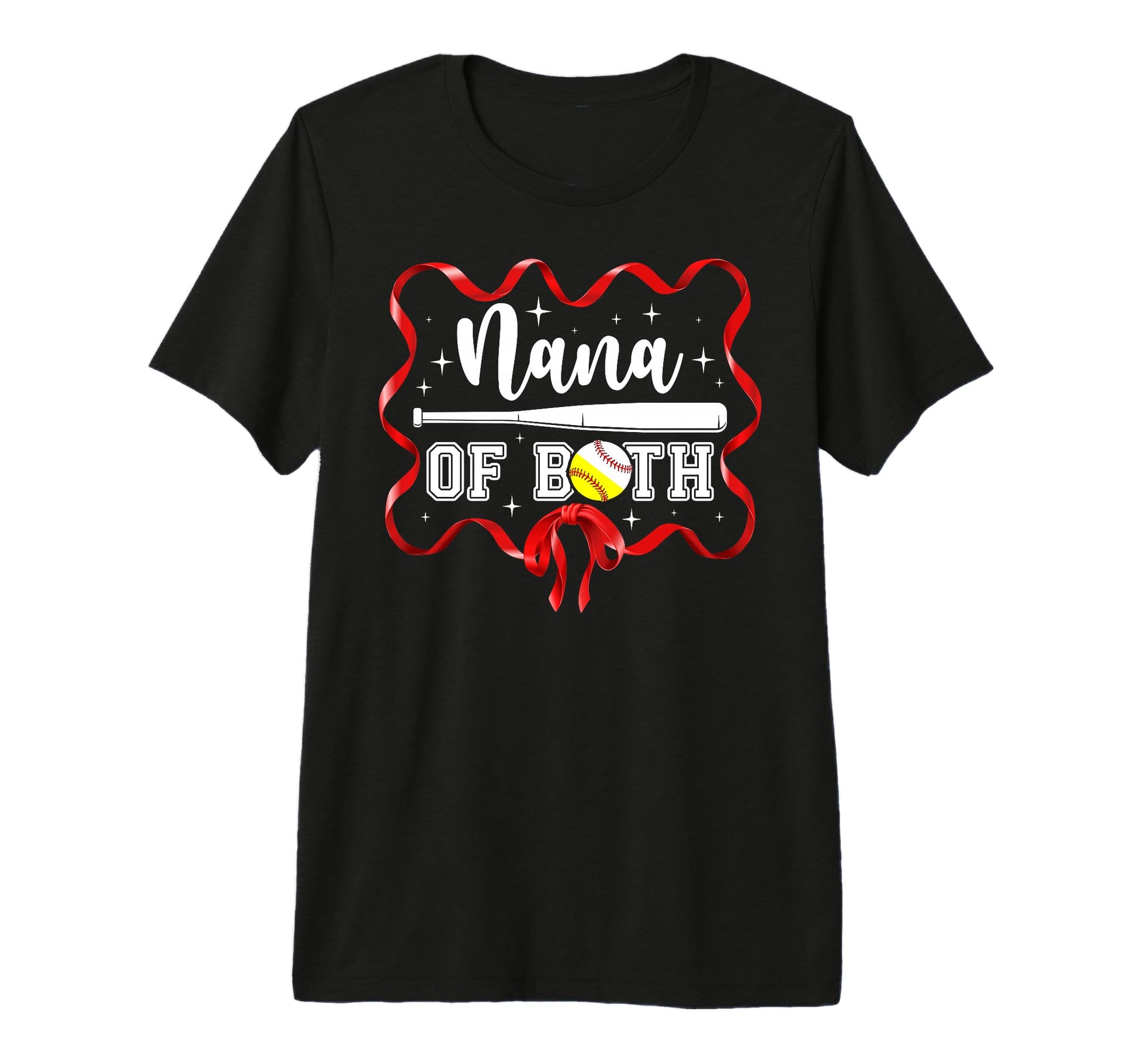 Nana Both Coquette Baseball Softball T-Shirt - Fun Novelty Design Unisex - T-Shirt, Sweatshirt, Hoodie