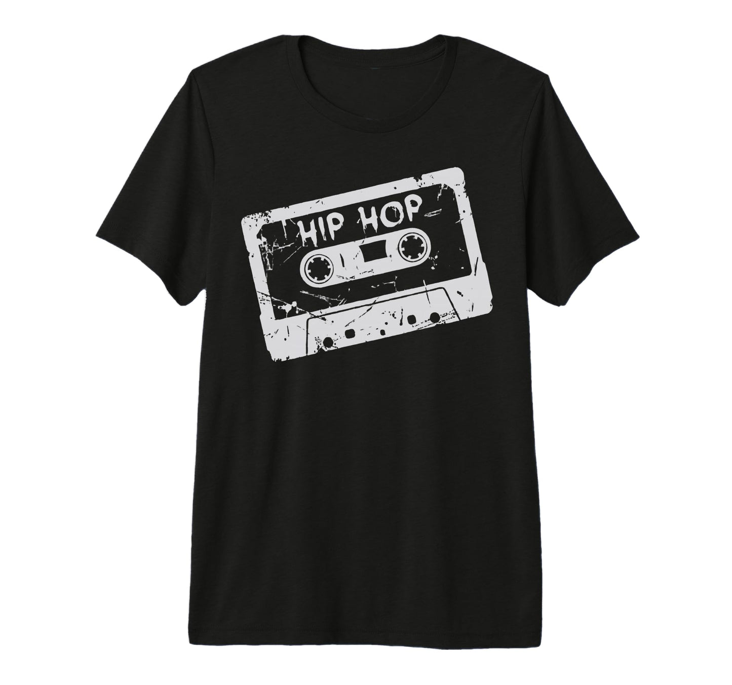 Hip Hop Cassette Tape Throwback Tri Blend T-Shirt - Minimalist Print Unisex - T-Shirt, Sweatshirt, Hoodie