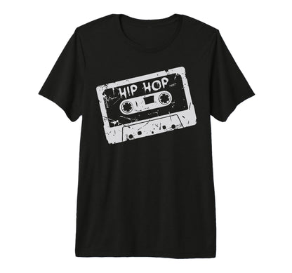 Hip Hop Cassette Tape Throwback Tri Blend T-Shirt - Minimalist Print Unisex - T-Shirt, Sweatshirt, Hoodie