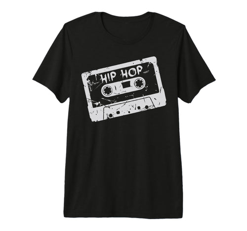 Hip Hop Cassette Tape Throwback Tri Blend T-Shirt - Minimalist Print Unisex - T-Shirt, Sweatshirt, Hoodie